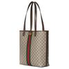 Gucci Сумка-тоут из ткани с покрытием Monogram Ophidia Мужские сумки-тоут Бежевый Коричневый 834465-FAEOI-9746