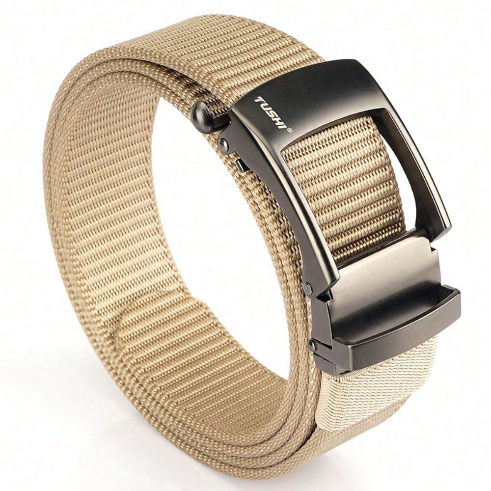 Toothless Automatic Buckle Belt Men's Casual Belt Breathable Versatile Jeans Belt