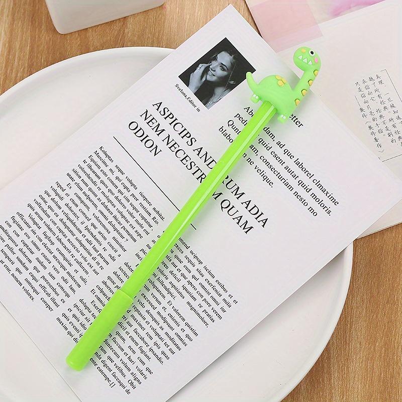 10pcs 0.5mm Creative Giraffe Gel Pen Cute Dinosaur Water Pen Cartoon Stationery Herbivorous Dragon Gel Pen