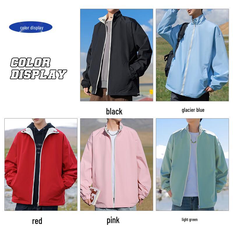 JEANSWEST Men's Reversible Stand-Collar Jacket