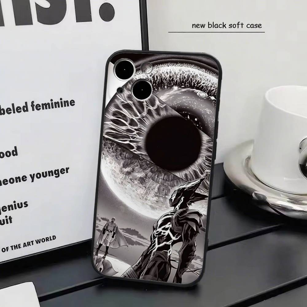 Чехол Saitama из One-Punch Man для iPhone 17 Air 16 Pro Max 15 14 13, полноразмерный, противоударный, с поддержкой MagSafe