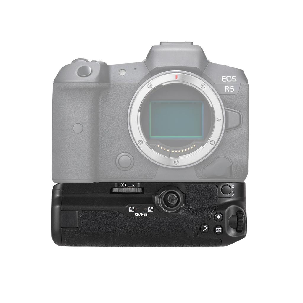 Вертикальный держатель для батарей BG-R10 с двумя слотами для батарей, совместимый с Canon EOS R5/R6/R5C/R6