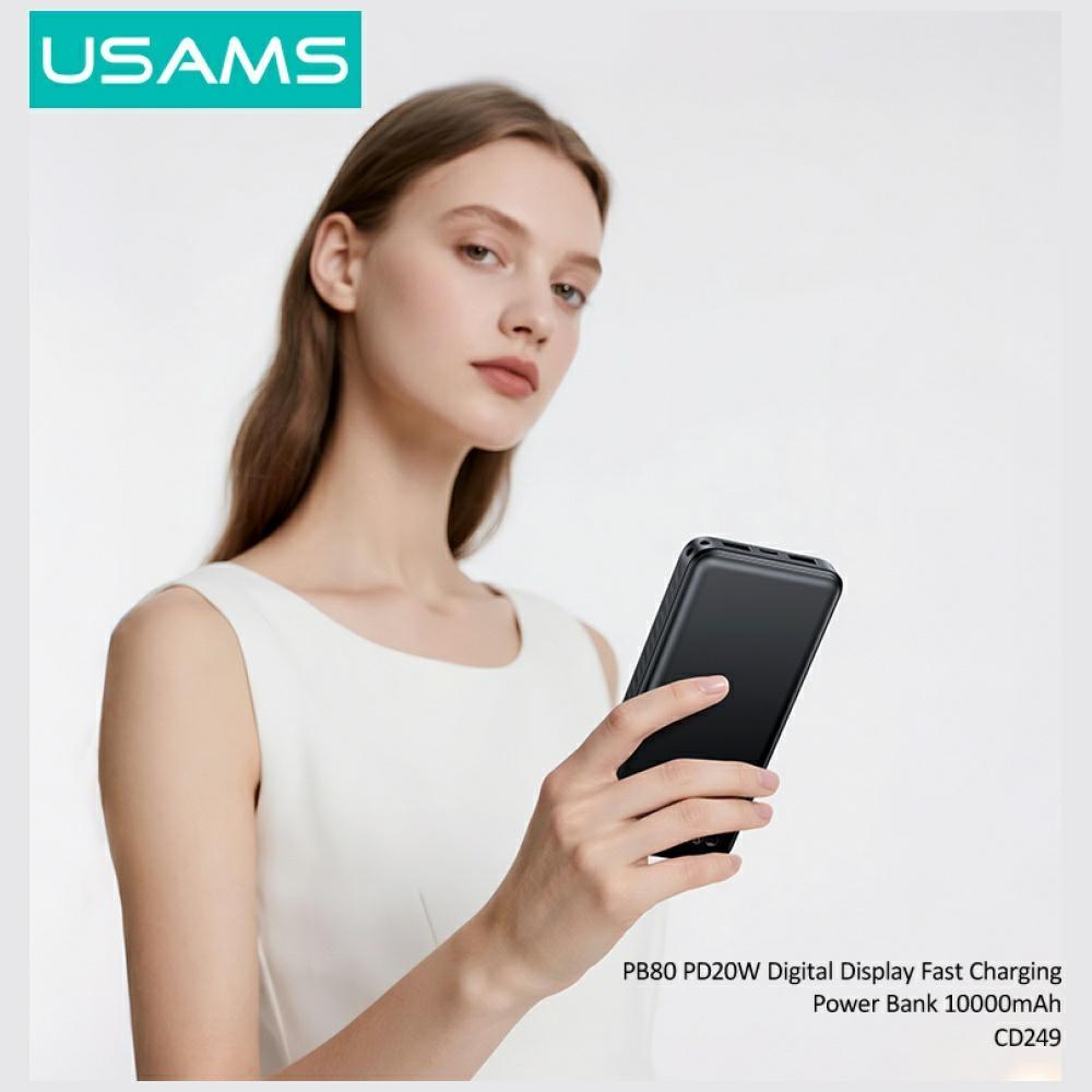 Powerbank USAMS PB80 PD20W 10000mAh black