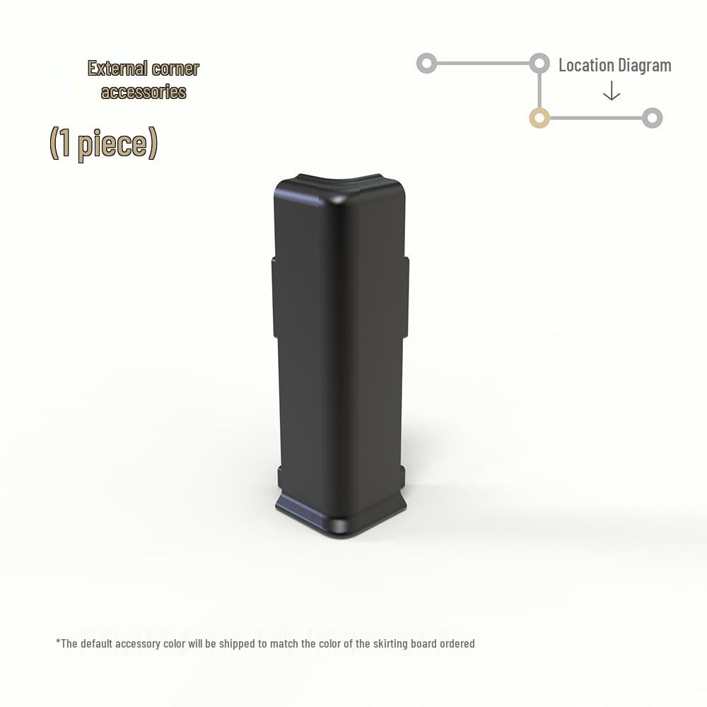 Ультратонкий алюминиевый плинтус Meitong со скрытым креплением