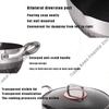 26cm Non-Stick Frying Pan Wok Stainless Steel Soup Pot with Lid Honeycomb Induction Cooker Gas Stove Durable Kitchen Cookware