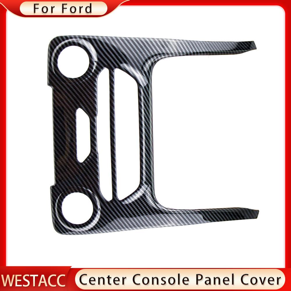 Carbon Fiber Car Center Console Panel Frame Cover for Ford Ranger Everest Endeavour 2015 -  Decoration