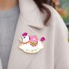 Cute Zodiac Horse Brooch Cartoon Horse Year Brooch Badge Pins Animal Brooch  Women Accessories