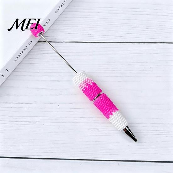 DIY Crafting Pens Beadable Pen, Colorful Fancy Beaded Ballpoint Smooth Flow Gift for Students, Party Favors, Creative Office Supplies