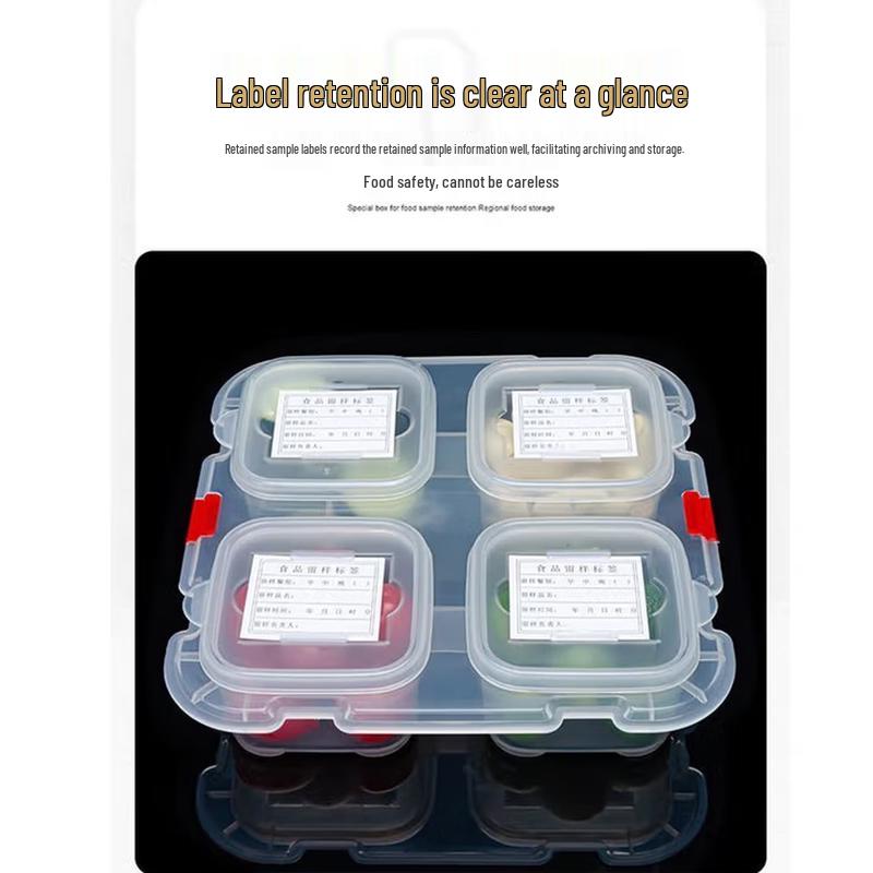 Multi-Compartment Food Sample Retention Box