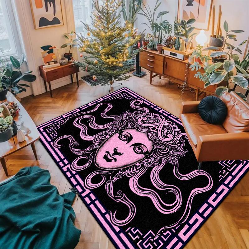 Современный черно-белый ковер для украшения гостиной Высококлассные роскошные ковры Нескользящий прикроватный коврик для спальни Моющийся коврик для пола в прихожую