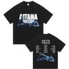 Футболка с принтом Aitana Cuarto Azul World Tour 2026 для мужчин и женщин Хип-хоп Ретро Летний принт 100% Чистый хлопок
