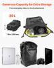 Motorcycle Tail Bag, 30 L Motorcycle Rear Seat Bag with Waterproof Rain Cover, Outdoor Sports Motorbike Luggage Storage Trunk Rack Backpack with