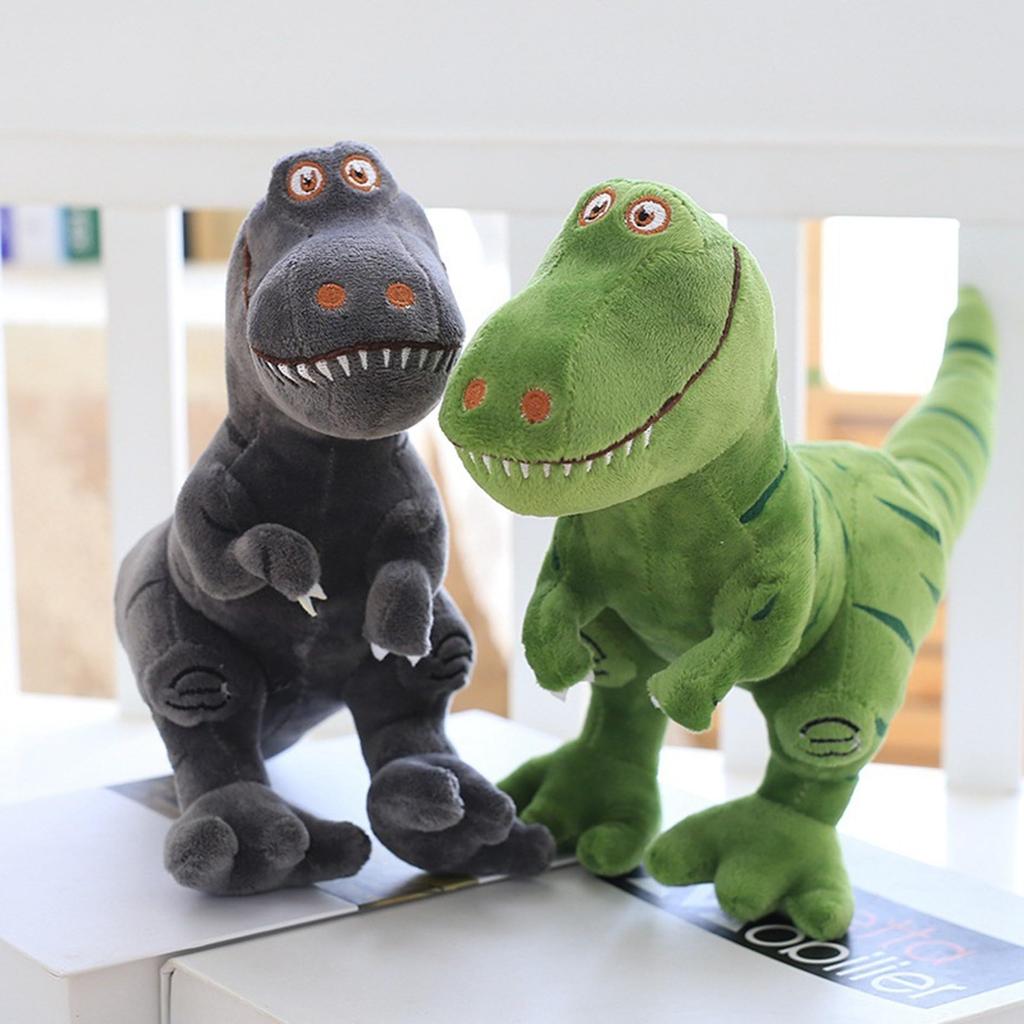 MIMIA 40cm T-Rex Plush Dinosaur, Perfect Gift for Kids, Birthday Gift, Fluffy T-Rex Body Pillow (Gray)