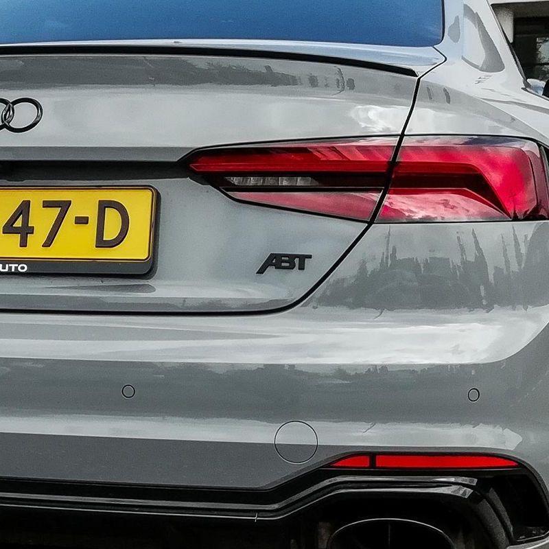 3D ABS ABT Sticker Car Rear Trunk Letter Logo Badge For A3 A4 A5 A7 A7 Q3 Q5 Q7 TT RS6 RS3 Accessories