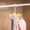 Крючки для одежды с 6 лапками, прочные, выдерживающие нагрузку, вращающиеся на 360 градусов, простые в установке, вешалка для нижнего белья, органайзер для шкафа