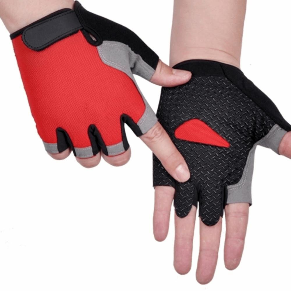 Fingerless Women Men Cycling Gloves Breathable Bicycle Accessories Hiking Camping