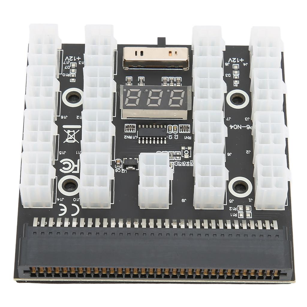 Breakout Board Power Distribution Board Adapter 17 Ports 6Pin Maximum Support 1200W Computer Accessories 12V