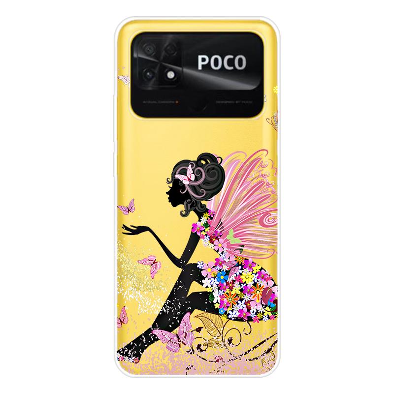 Для Xiaomi Poco C40 C 40 Чехол Мягкая силиконовая задняя крышка Мультяшный чехол для телефона Разнообразие