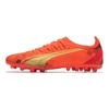 Puma Ультра Ультимейт Круглый Носок Шнуровка MG (Резиновый короткий стержень) Футбольные бутсы Мужские футбольные бутсы Оранжевые 106897-03