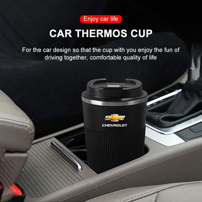 AABHM1 Stainless Steel Coffee Thermos Bottle Thermal Mug Car Accessories for Chevrolet Colorado Cruze Spark Tracker Malibu Trax Camaro