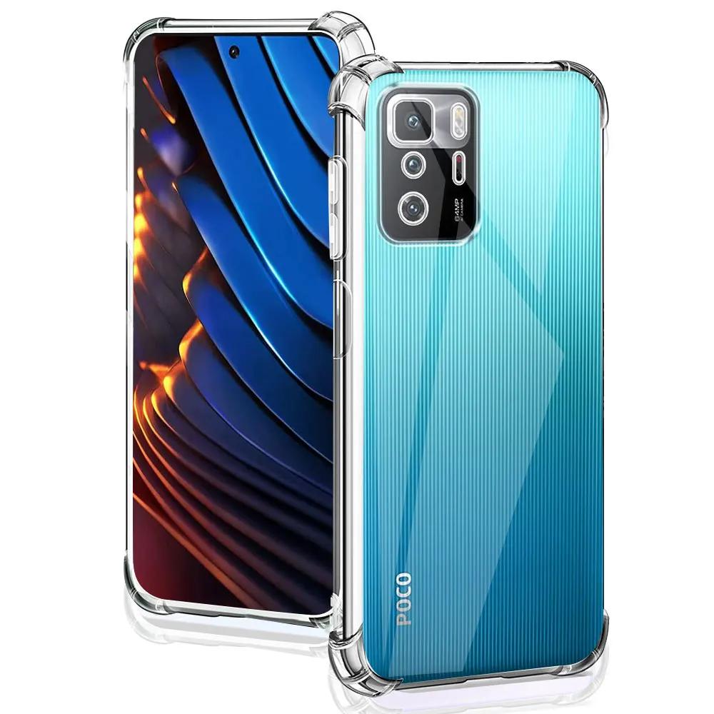 Чехол для Redmi Note 10 Pro 5G 6.6" Силиконовый Мягкий Ударопрочный Чехол для Redmi Note 10 Pro 5G Прозрачный Чехол Note 10 Pro 5G Funda Coque
