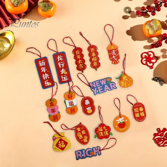 16 шт. подвеска для весеннего фестиваля изысканный китайский стиль новогоднее подвесное украшение для украшения дома