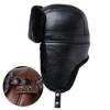 Men's Winter Warm Plush Outdoor Ear-Covered Cotton Hat for Elderly, Genuine Leather Sheepskin Hat