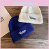 Fashion Embroidery Letter Neutral Casual Warm Knitted Hat For Autumn And Winter