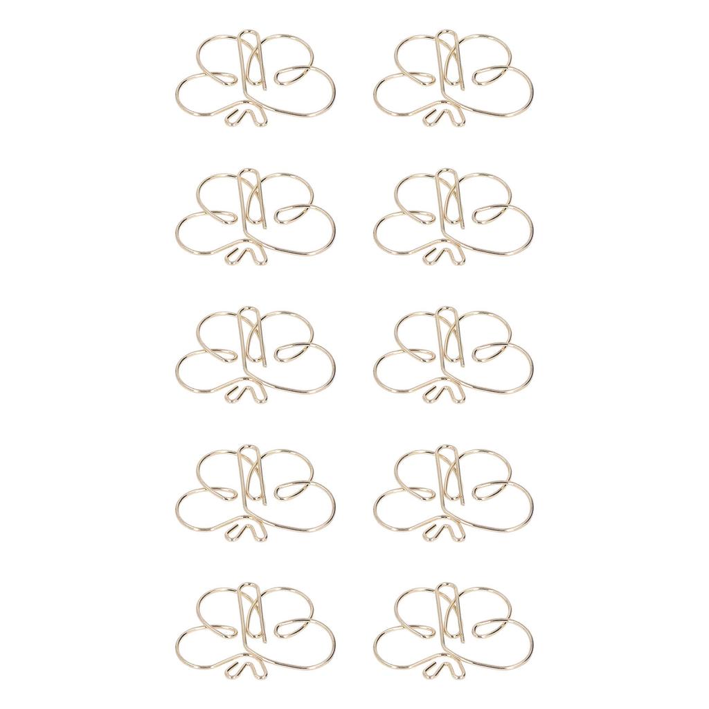 50 шт. Золотые бабочки Скрепки для гальванопокрытия Антикоррозийные Фигурки животных Скрепки для бумаги Антикоррозийные