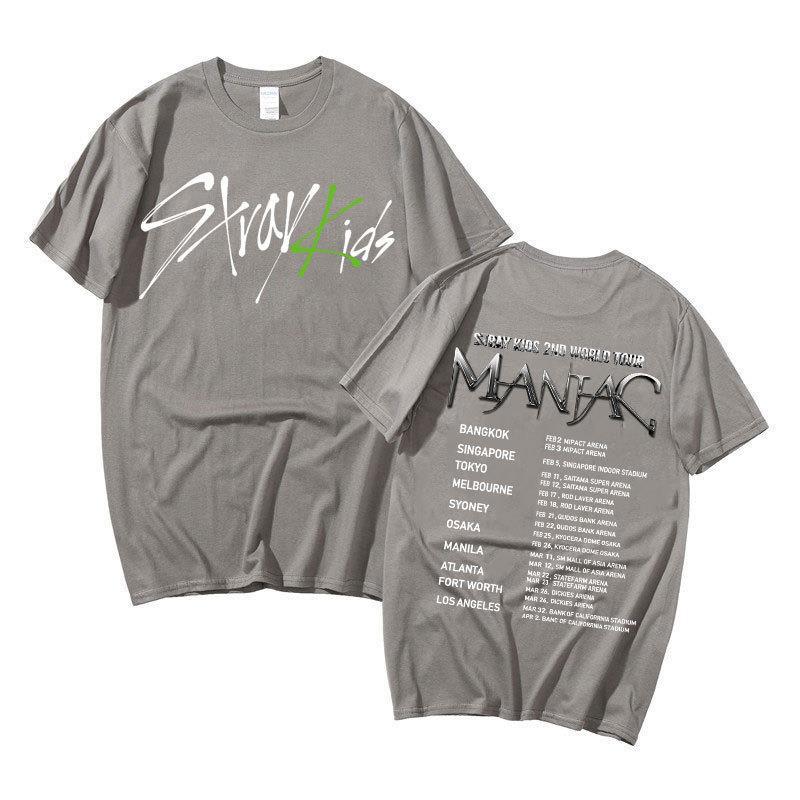 Straykids Peripheral Harajuku Printed Fashion Men'S And Women'S T-Shirts Top Short Sleeves