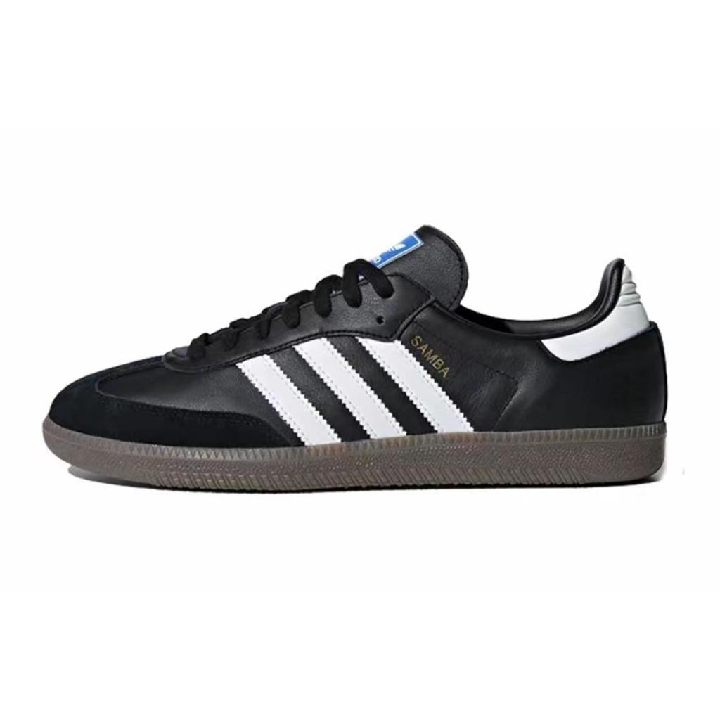 adidas Оригинальные SAMBA OG Нескользящие Нескользящие Низкие Кеды для Скейтборда Унисекс Черный Желтый B75807(Команда191-)