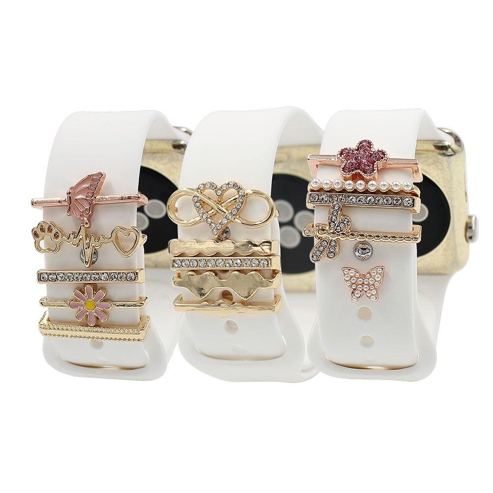 Модная брошь с бриллиантами на запястье, подвески, ремешок, аксессуары, украшение для часов, декоративное кольцо