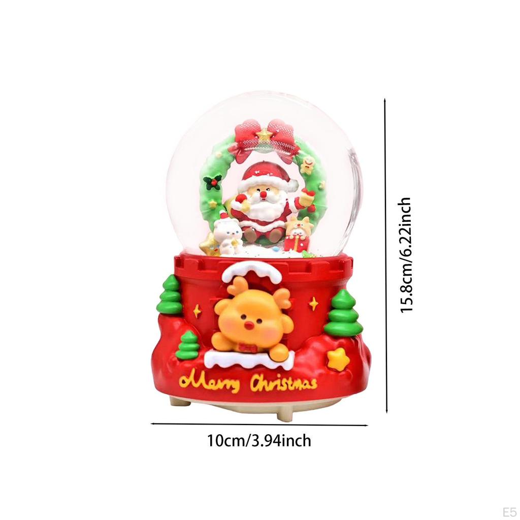 Рождественский снежный шар музыкальная шкатулка огни светодиодные музыкальные день рождения освещенные для