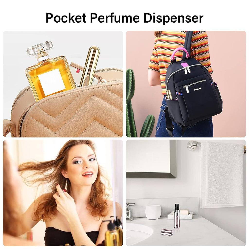 Портативные мини-распылители для духов Saiveina объемом 5 мл, многоразовый парфюмерный спрей