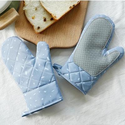2 шт. перчатки для микроволновой печи, бытовые, нескользящие, хлопковые, для барбекю, прихватки для духовки, перчатки для выпечки, термостойкие, кухонные, прихватки, силиконовые, для духовки