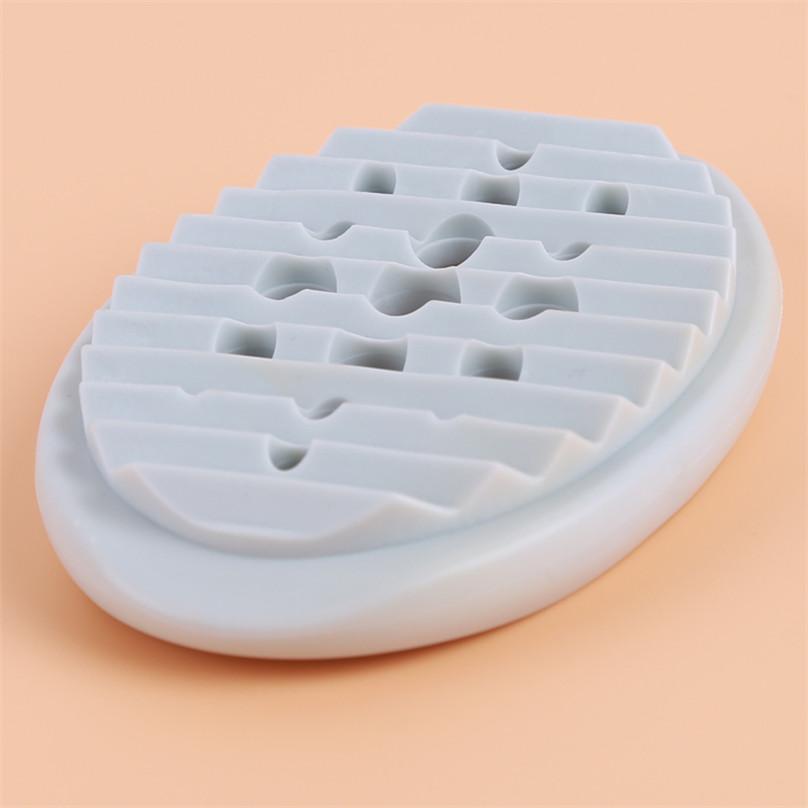 Мыльница со сливными отверстиями, ванная комната, силиконовый контейнер для хранения, подходит для мыла, зубных щеток, современный минималистичный поднос