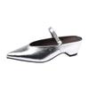 Platform Shoes Women's Summer 2025 Small Platform Heightening Single Shoes Women's Outer Wear Advanced Sense Half-drag Muller Shoes Are Versatile
