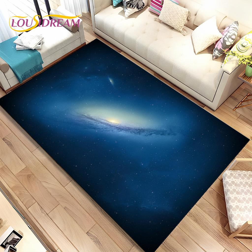 Коврик Galaxy Universe Space Stars, ковер для дома, гостиной, спальни, дивана, коврик для двери, детский нескользящий напольный коврик HD