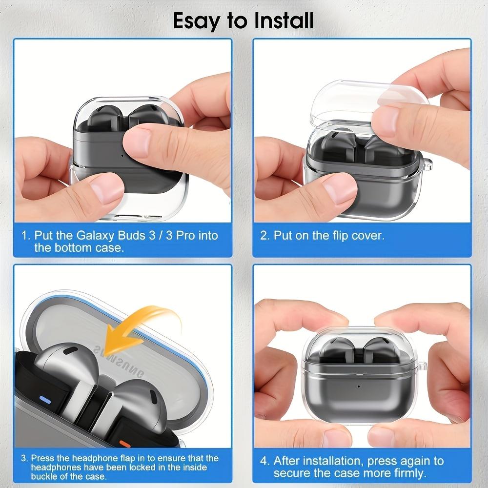 Transparent Earphone Case for Samsung Galaxy Buds 3 Pro buzz 3 Soft TPU Clear Shockproof Cover For Samsung Galaxy Buds 3 Shell