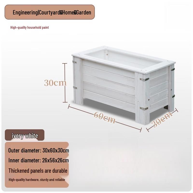 Hualong Shield Carbonized Wood Planter Box