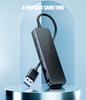 SYONG USB-хаб USB-A Male 4-в-1 Высокоскоростной USB-хаб 3 USB 2.0 и 1 USB 3.0 Многопортовый расширитель, Быстрая передача, Ноутбук, Мышь, Камера,