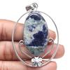 Pendant Sodalite Gemstone Handmade Gift For Her Ethnic Silver Jewelry 2.75"