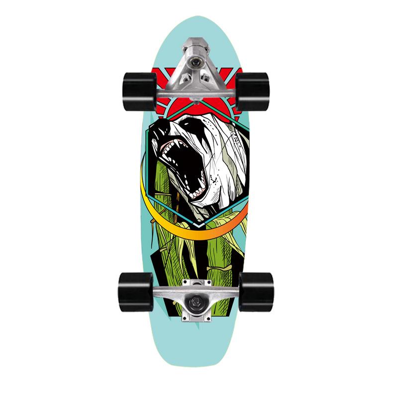 Скейтборд для сёрфинга на суше, мост, клен, имитация сёрфинга, лыжная тренировочная доска 76 см, сёрф-скейт на суше, доска для сёрфинга на суше