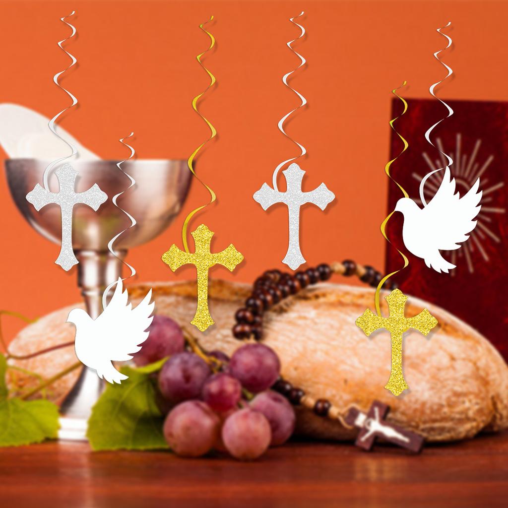 Украшение для детской ванны, крещения, причастия, спиральная подвеска, звезда, крест, спиральная подвеска, на заказ