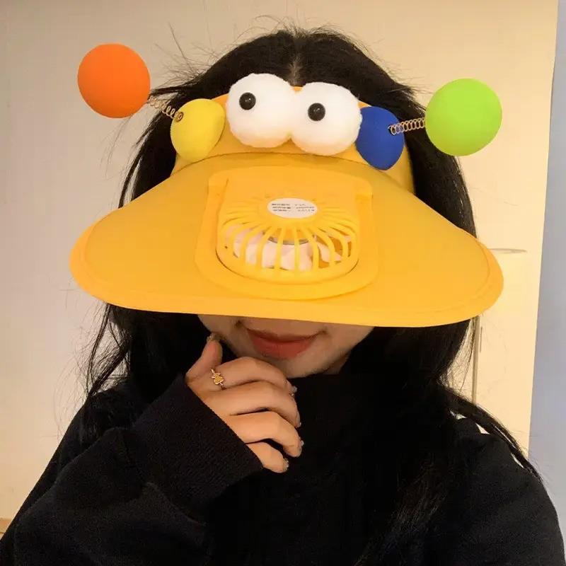 New Summer Fan Hat Adult Sun Hat Outdoor Leisure Sports Sun Protection Top Hat