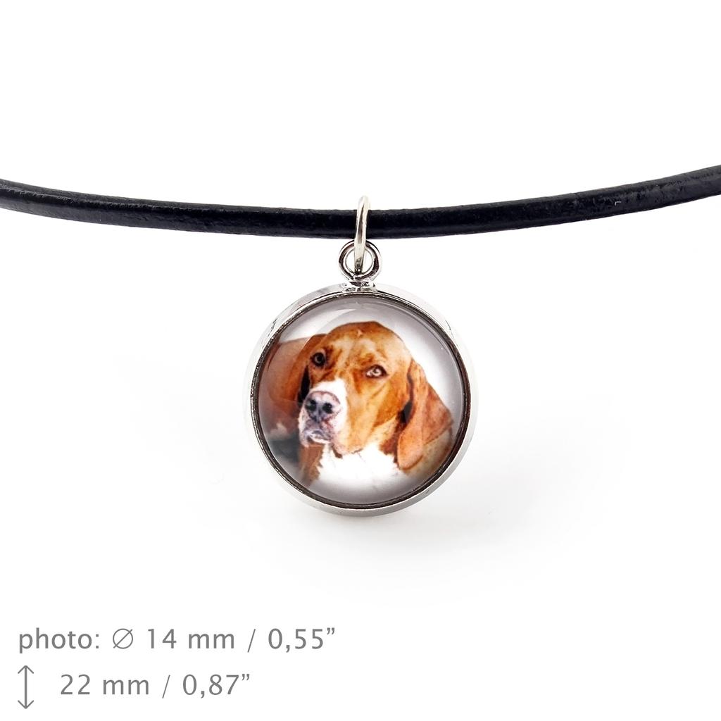 English Pointer I - necklace pendant with your photo, handmade, handcrafted jewelry by Art-Dog brand