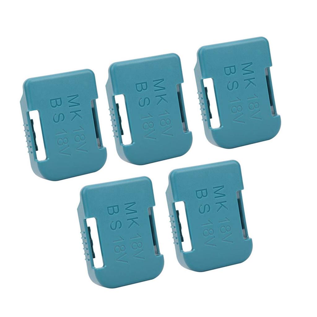 5Pcs Lithium Battery Storage Rack Shelf Bracket Belt Slot for 18V Fixing Devices