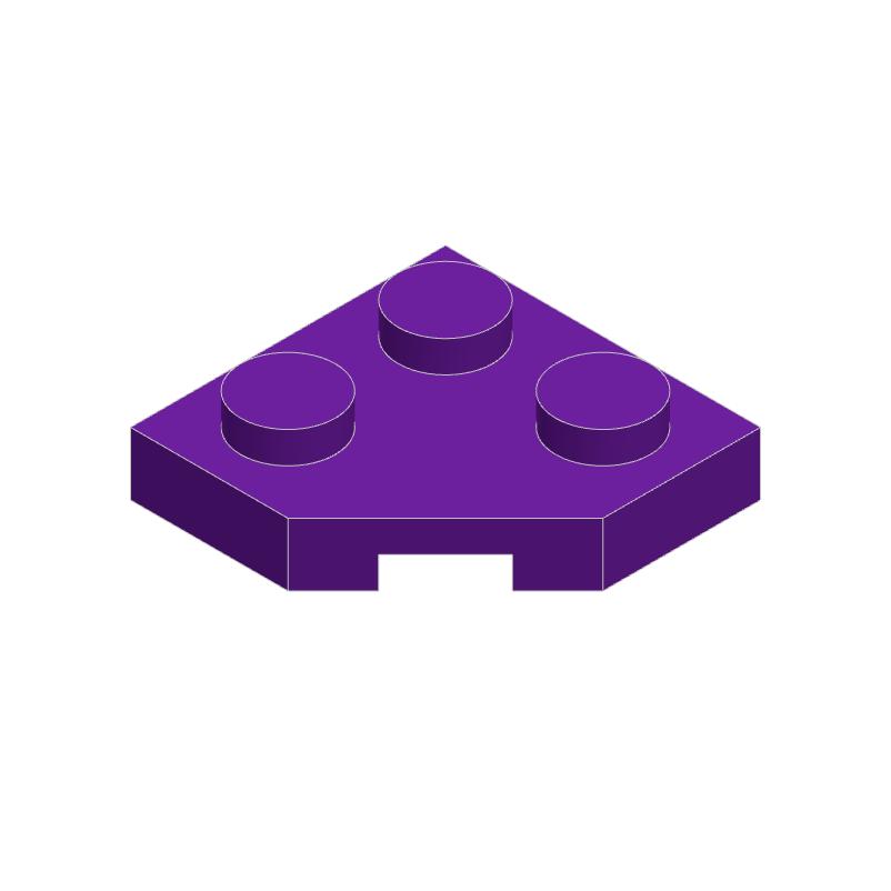 10 ШТ 26601 Клин-Пластина 2x2 Срезанный Угол Блок Moc Совместимый с Кирпичом DIY Детская Игрушка Деталь Сборки