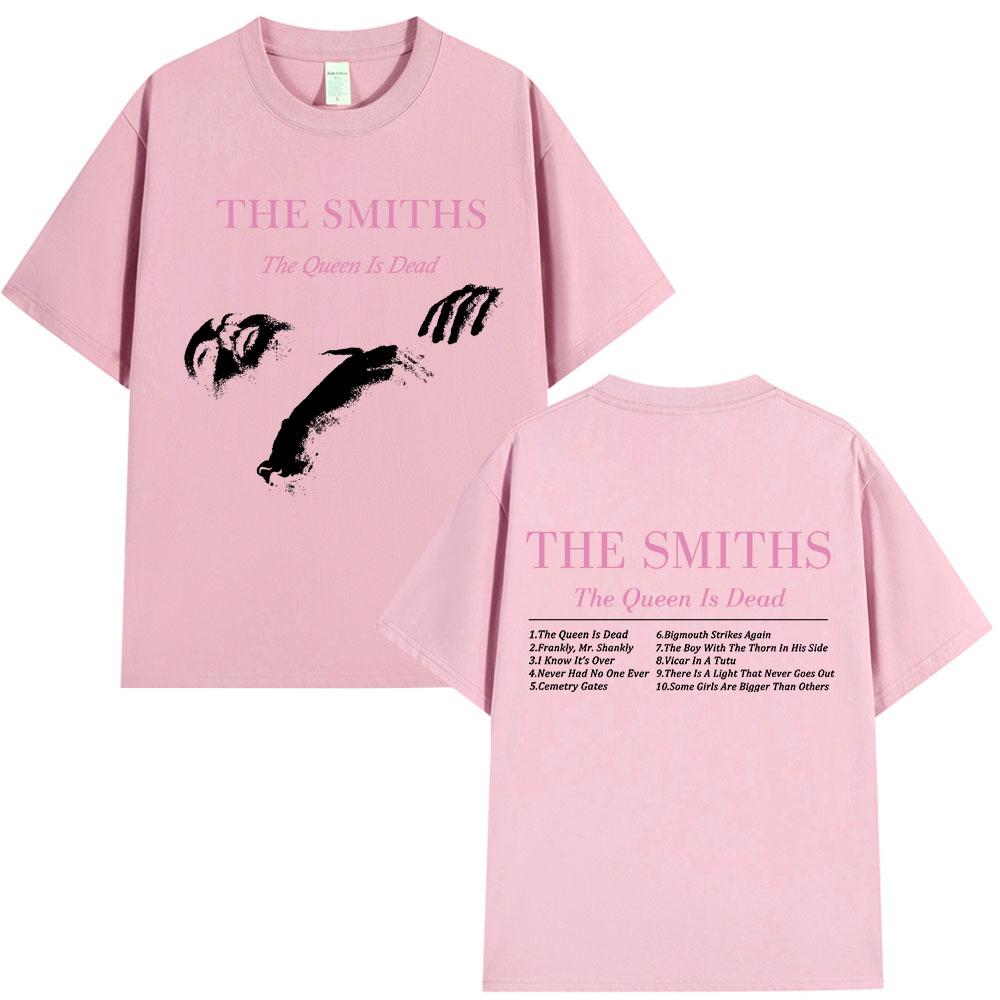 The Smiths Футболка The Queen Is Dead 1980-е Инди Моррисси Оверсайз Футболка Винтажная Панк-рок Группа Футболки Уличная одежда Унисекс