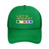 Power Rangers Turbo Gekiso Sentai Carranger Green Trucker Hats Outdoor Mesh Baseball Caps Power Rangers  Hat Golf Hats Summer